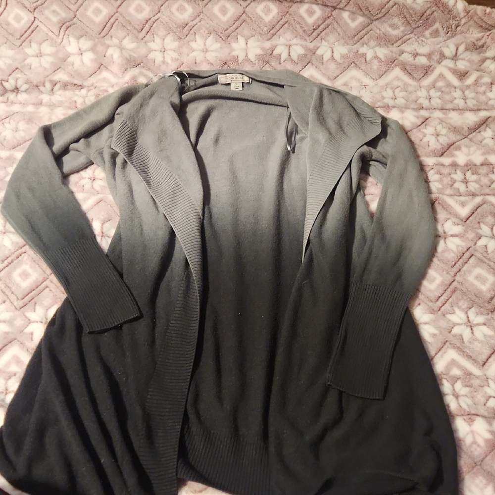 Adam Levine Collection Black and Gray Gradient Cardigan